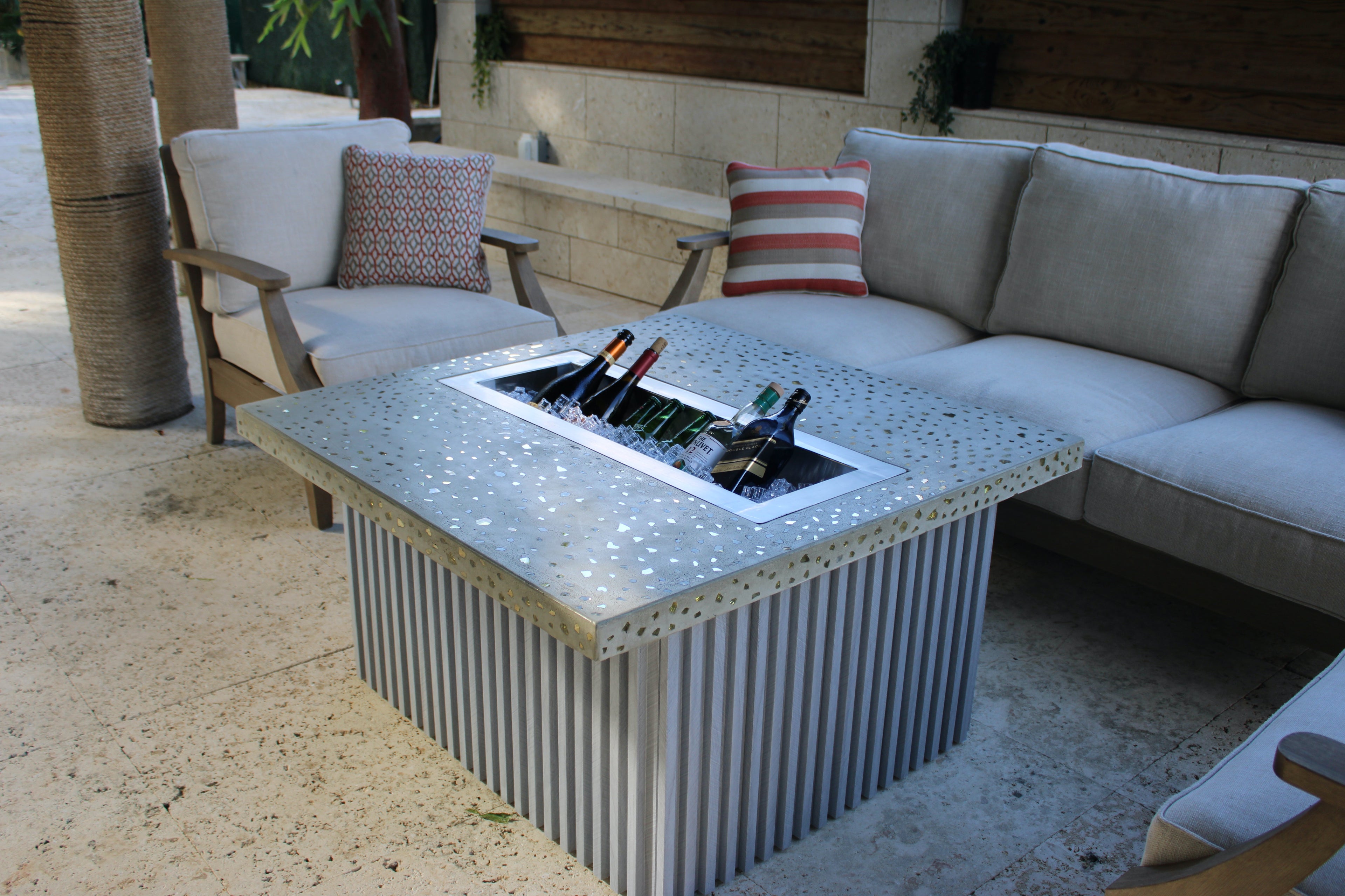 ABACO FIRE & ICE SQUARE COFFEE TABLE
