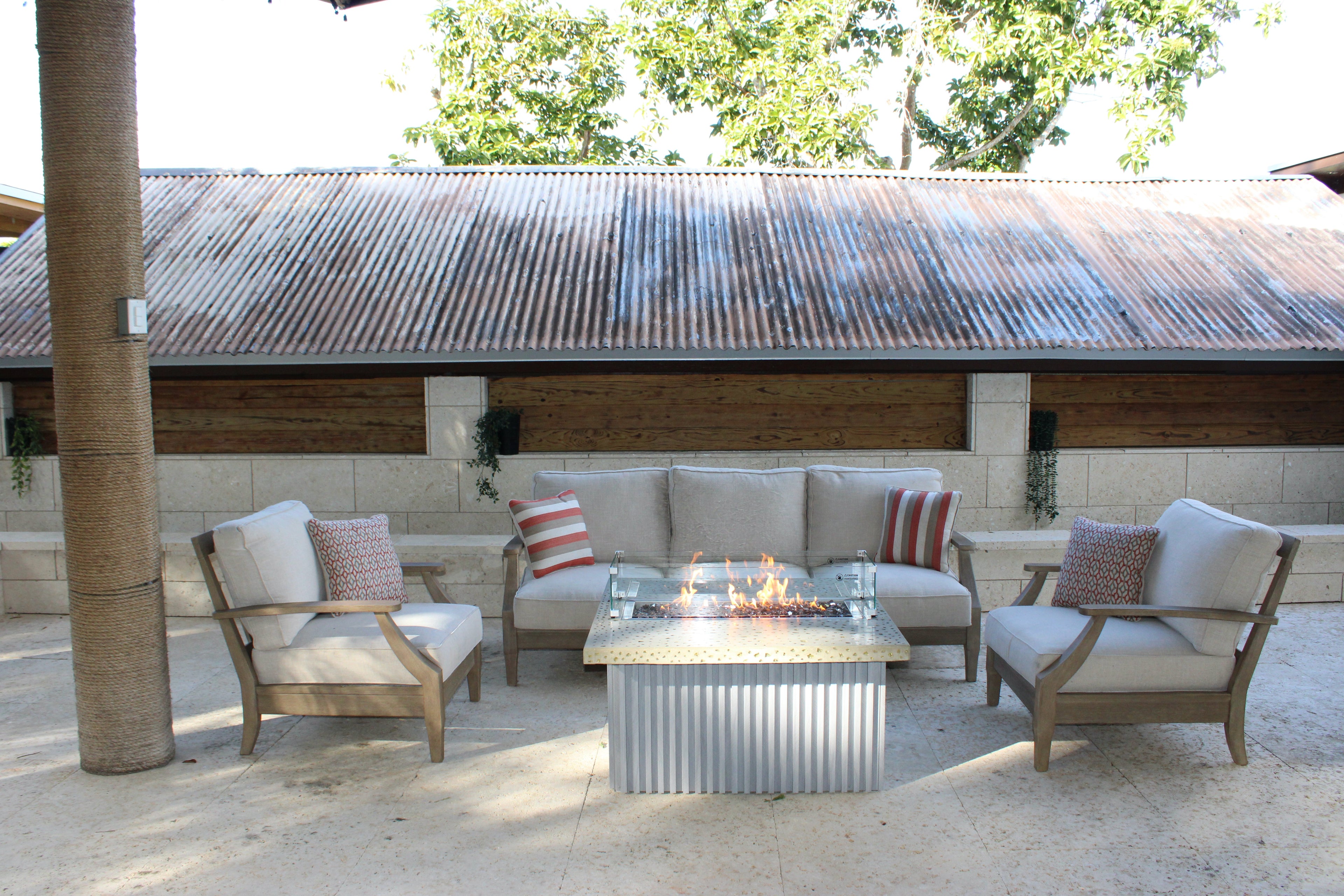 ABACO FIRE & ICE SQUARE COFFEE TABLE